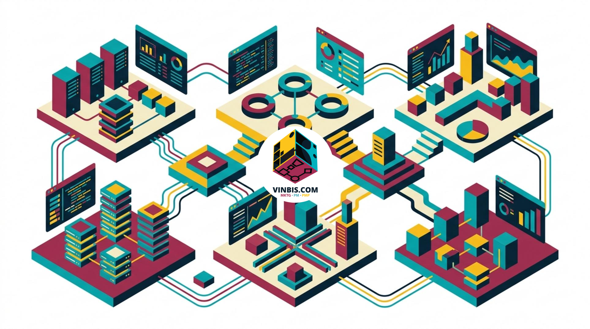 Loghi e simboli delle principali aziende AI accanto a un’etichetta di contenuto generato artificialmente · Immagine illustrativa generata mediante intelligenza artificiale.