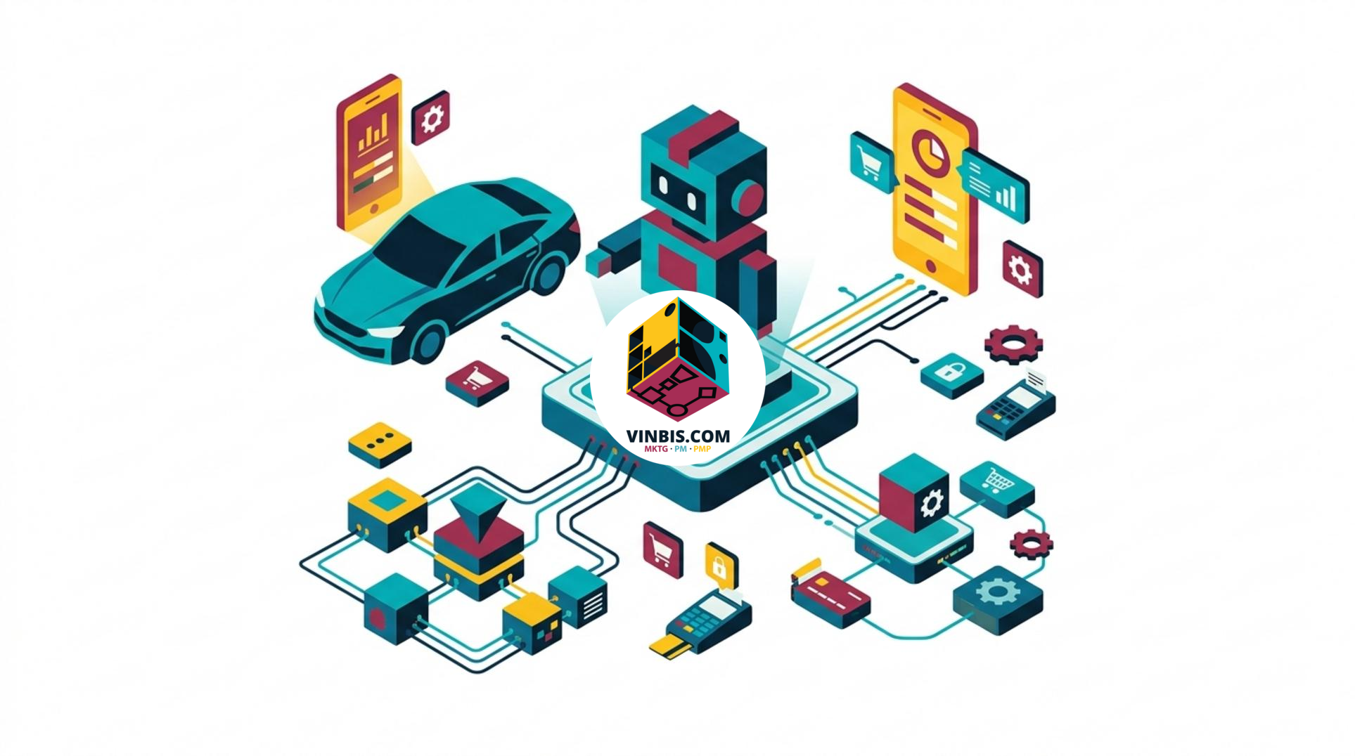 Interfaccia digitale di un agente AI connesso tra smartphone e automobile · Immagine illustrativa generata mediante intelligenza artificiale.