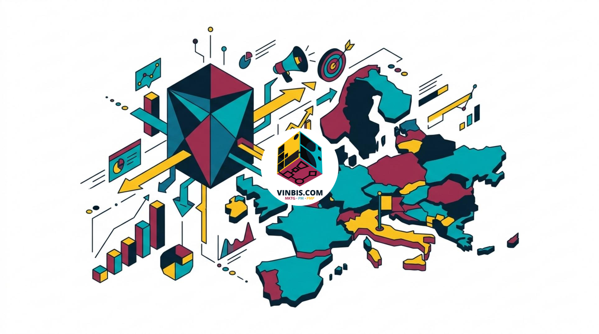 Interfaccia concettuale di ChatGPT con elementi pubblicitari e riferimenti al mercato europeo · Immagine illustrativa generata mediante intelligenza artificiale.