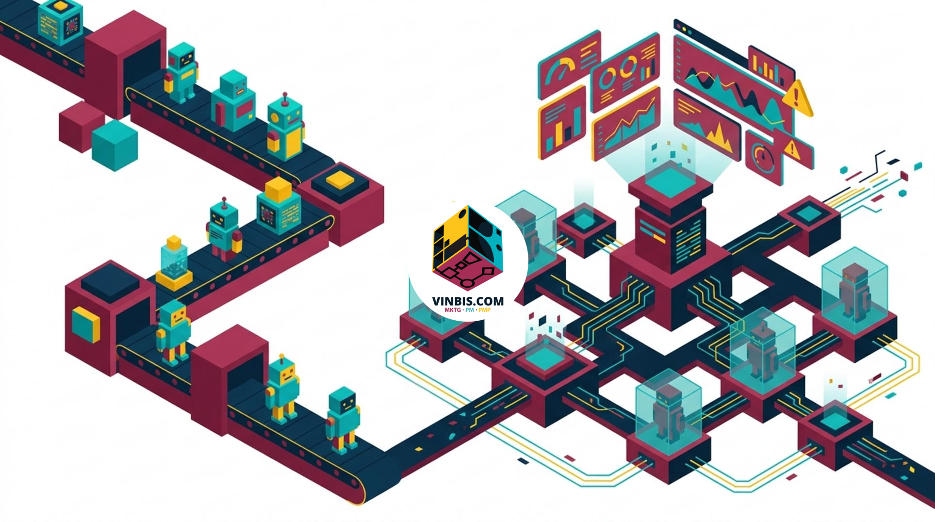 Dashboard aziendale dedicata al monitoraggio di un agente di intelligenza artificiale · Immagine illustrativa generata mediante intelligenza artificiale.