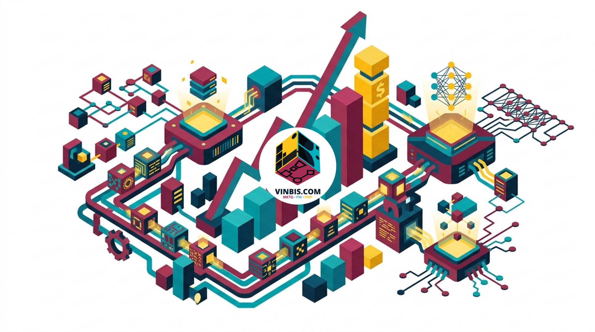Illustrazione di una startup che fornisce dati per l’addestramento dell’intelligenza artificiale · Immagine illustrativa generata mediante intelligenza artificiale.