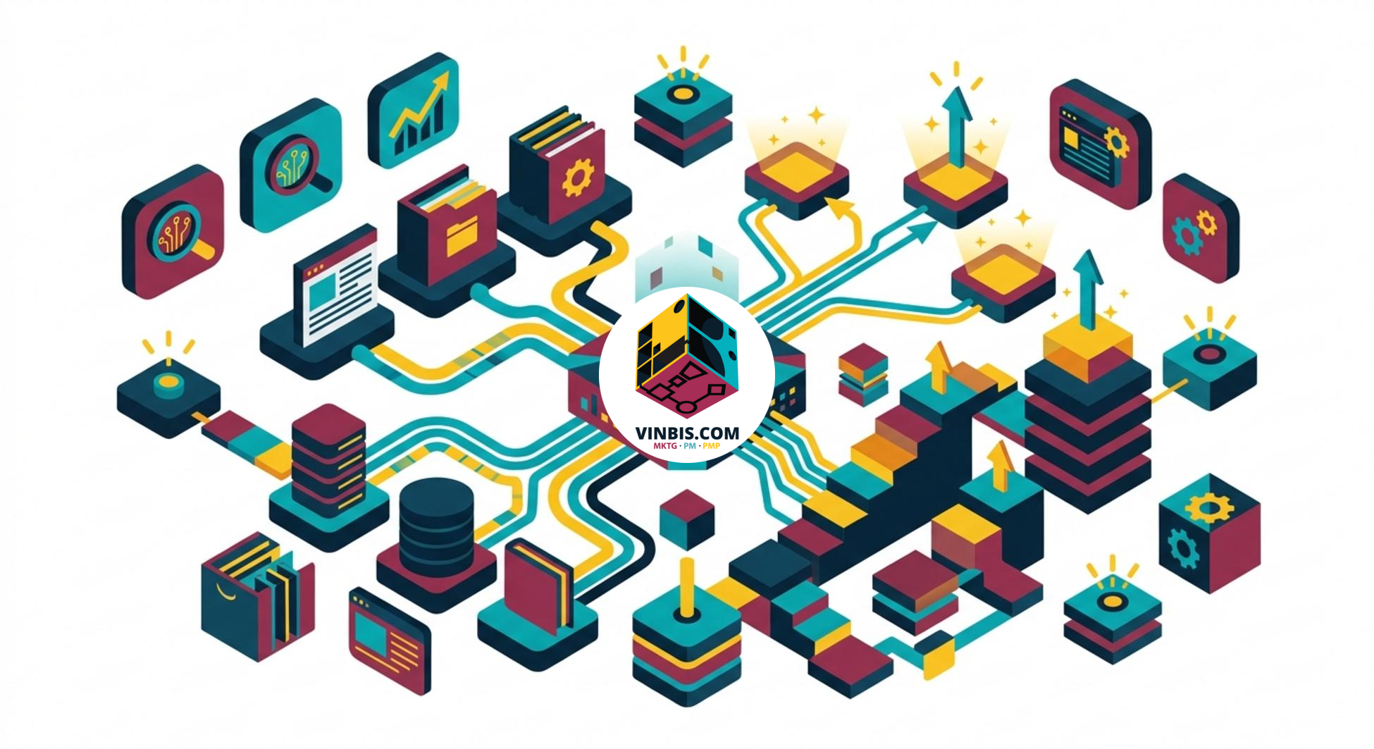 Illustrazione concettuale di una strategia AEO per aumentare la visibilità nei motori di ricerca basati sull’intelligenza artificiale · Immagine illustrativa generata mediante intelligenza artificiale.