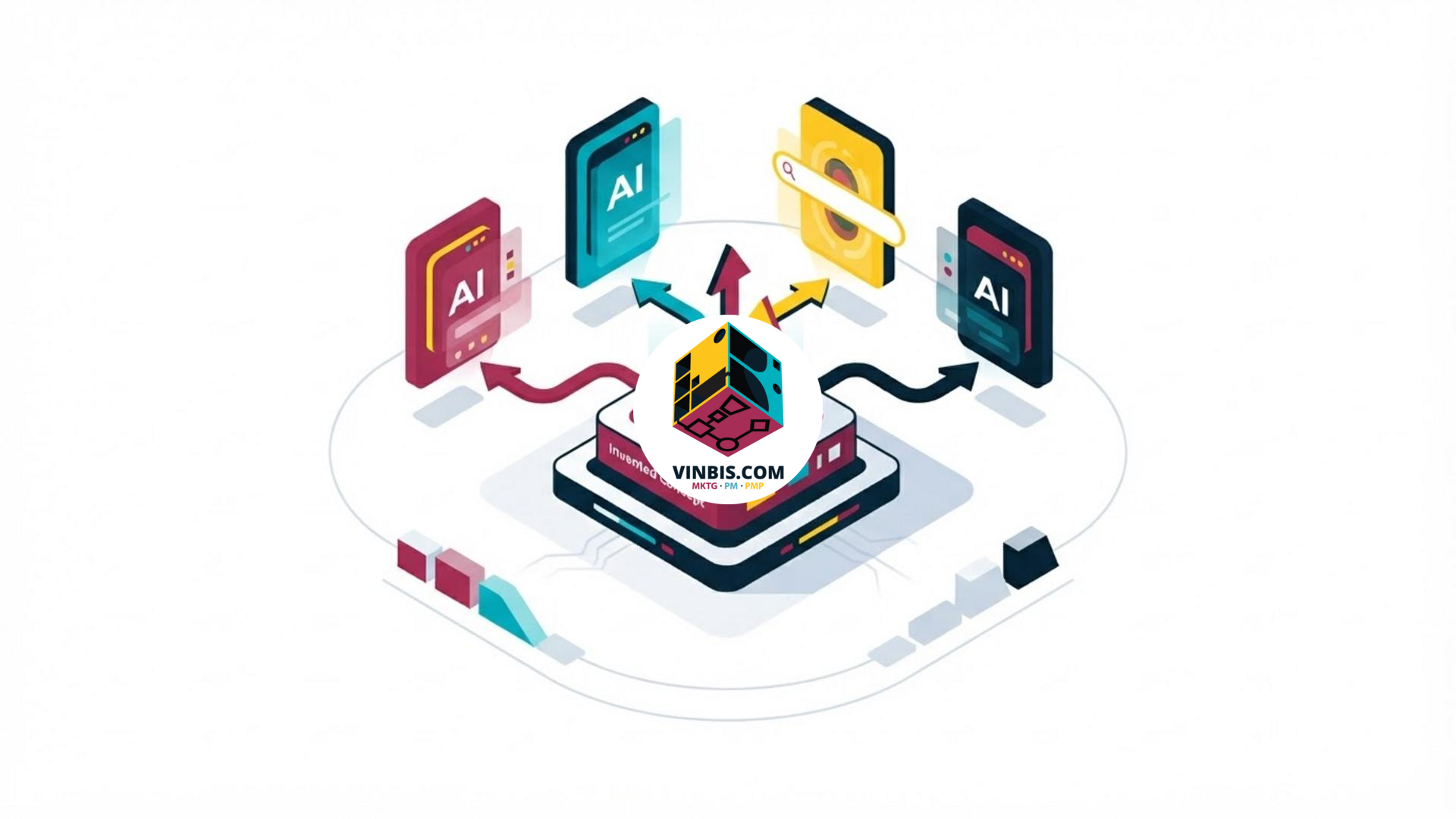Illustrazione di un motore di ricerca basato sull’intelligenza artificiale che elabora contenuti online · Immagine illustrativa generata mediante intelligenza artificiale.