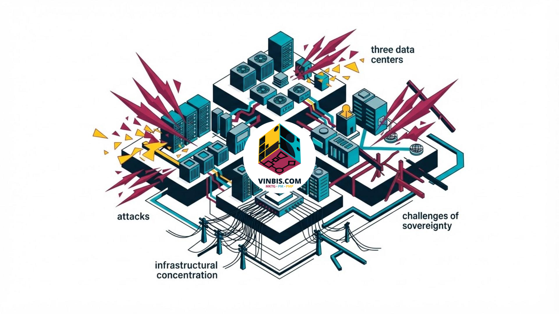 Data center con server e infrastrutture digitali · Immagine illustrativa generata mediante intelligenza artificiale.