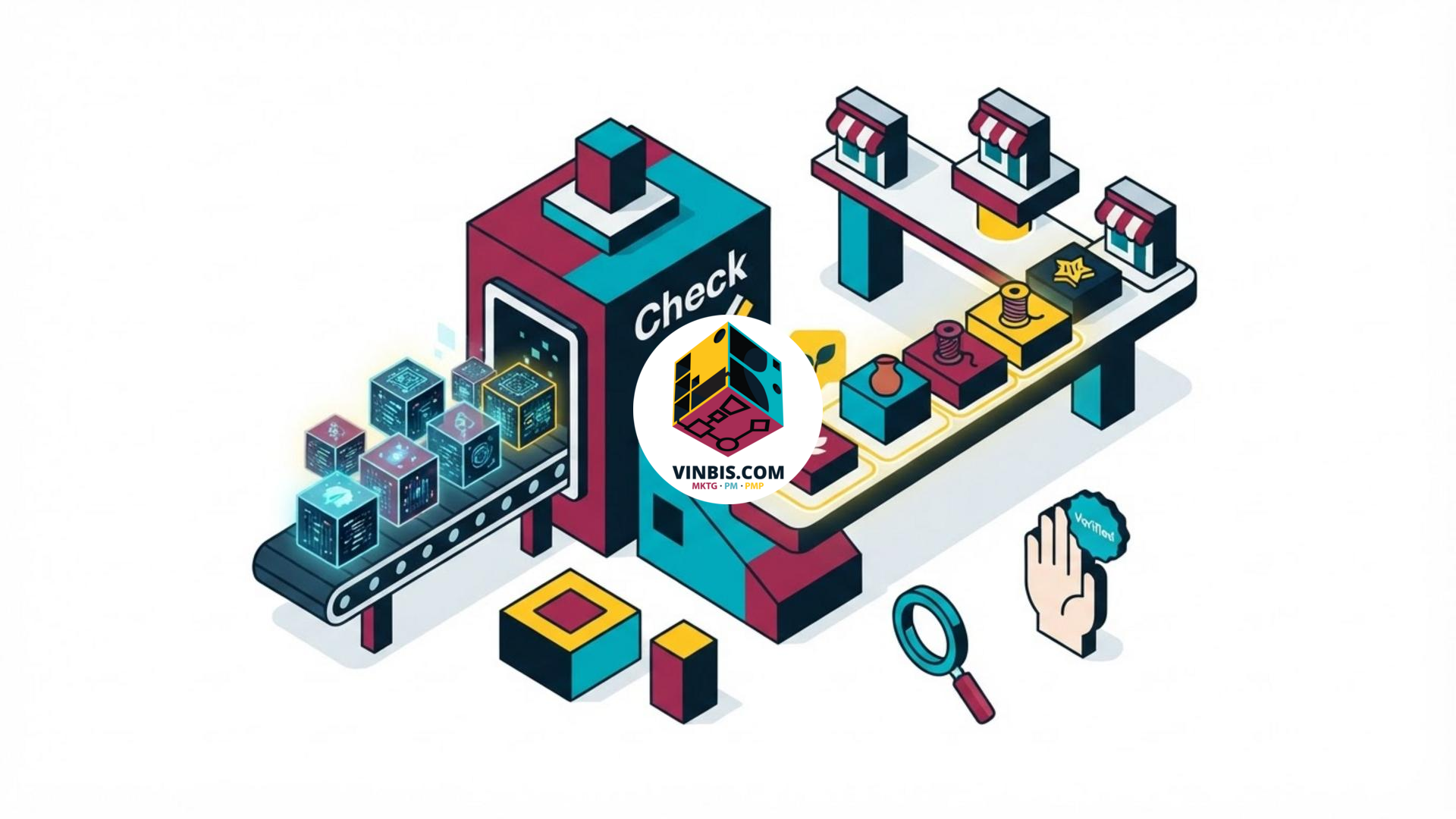 Illustrazione di un annuncio Etsy con riferimenti all’intelligenza artificiale · Immagine illustrativa generata mediante intelligenza artificiale.
