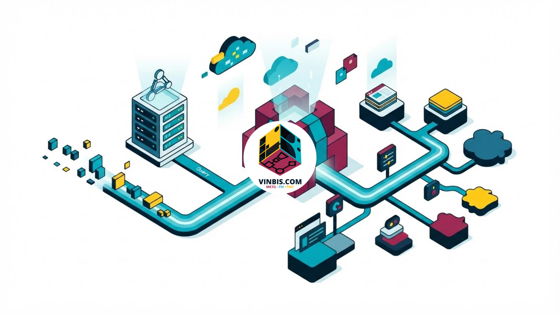 Illustrazione di una query di ricerca trasformata in un’istruzione ricorrente per un sistema di intelligenza artificiale · Immagine illustrativa generata mediante intelligenza artificiale.