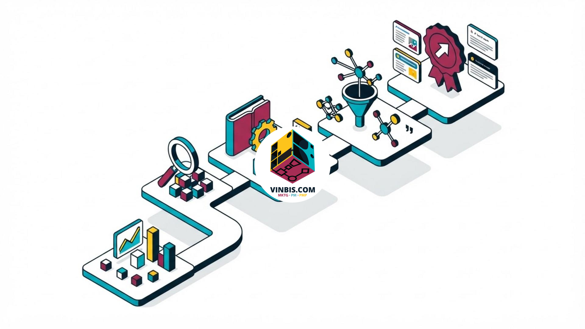 Roadmap SEO con contenuti organizzati per la ricerca basata sull’intelligenza artificiale · Immagine illustrativa generata mediante intelligenza artificiale.